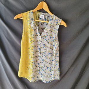 Cabi Button Up Sleeveless Top